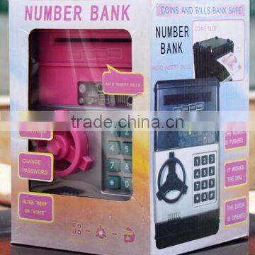 UCHOME Square ABS Plastic ATM Automatic Volume of Money Piggy Bank,password Vault Piggy Bank photo-6