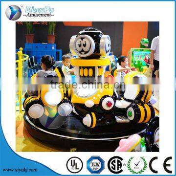 Kids Rides Arcade Games Carousel go Round Coin Operated Game Machine Four Seat Hornet Carousel Kids Ridding Machine photo-4