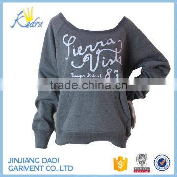 Women Fleece Hoody with Round Neck