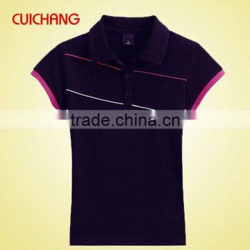 wholesale heat transfer/silk screen print polyester/cotton custom design sports polo jersey MQF-073