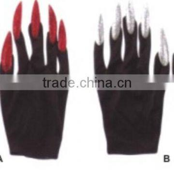 gloves with nails