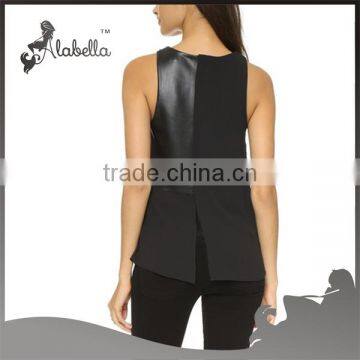 2016 New Products Black Top Leather Tops photo-2