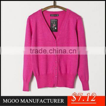 MGOO Popular High Quality Women Cardigan Sweaters For Winter Knitted Hand Made Light Sweater photo-4