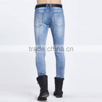 2016 The New Men's Fashion Men's Jeans Brand Jeans Hole Personality Male Personality Slim Comfortable Pants photo-5