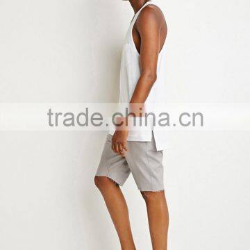Mens Wholesale Plain Bulk White Tank Tops photo-2