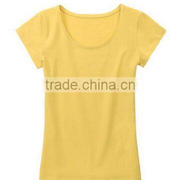 Wholesale 100% Cotton Blank Woman t Shirt 2016