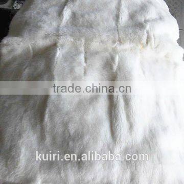 Factory Directly Supply Low Price White Rabbit Fur Plate for Garment Fur Skin for Collar Overcoat Winter photo-5