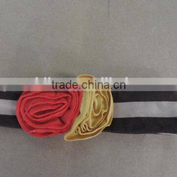 Baby Girl Elastic Fabric Headband Kids Braid Cross Dot Hairband Flower Knot Solid Craft Children Boutique Headband photo-5