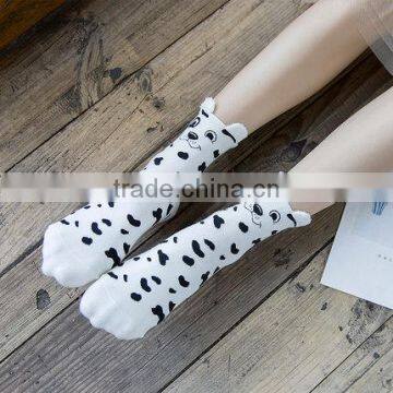 Cute socks cotton girls cartoon designs 4 pairs elite teen girls socks