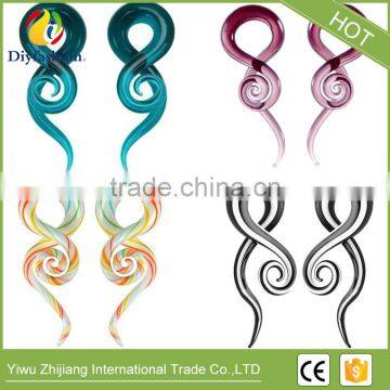 Colorful Glass Snail Ear Plug Fashion Body Piercing Jewelry photo-3
