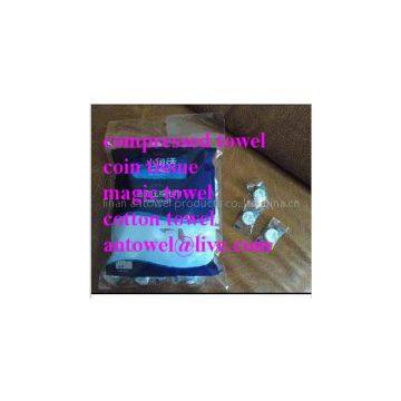 Candy Packed Coin Tissue Compressed Towel