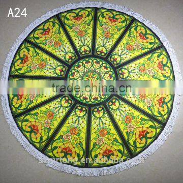 Hot Sale Australia Market 100% Polyester Microfiber 280 Gsm Round Beach Towel photo-2