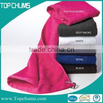 Portable Grommeted Personalized Dyed Solid color microfiber towel sport