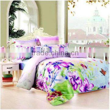 Colorful printing cotton bedding set