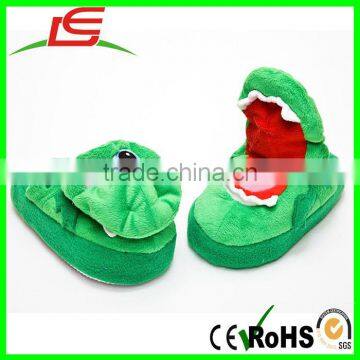 Hot Soft Plush Small Alligator Growlin Dragon Kids Slippers