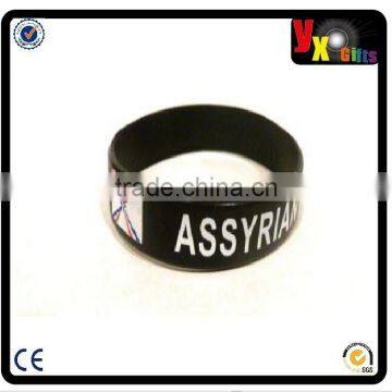 Cosmic Lucky 13 Sports Lettering Wristband Silicone Rubber Black Wristcuff