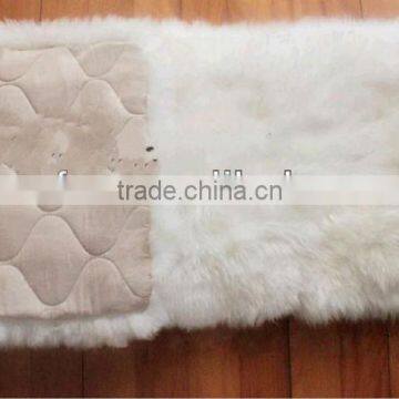 Beautiful!! long hair and gorgeous tibet lamb White fur cushion