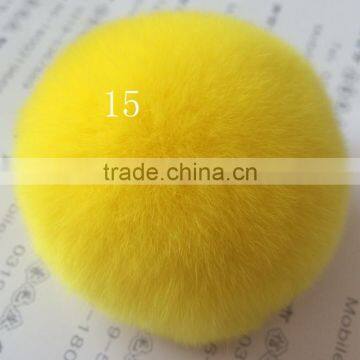 YR638 Cheap Real Fur Pom/Genuine Rex Rabbit Fur Pom Pom/Cute Fur Accesory photo-6