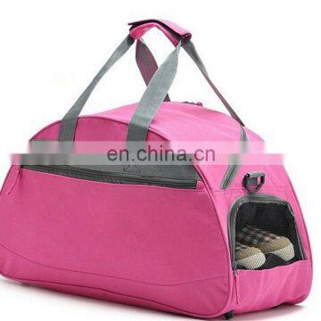 2015 latest fashionable colorful durable waterproof fitness sport bag with shoe apartment
