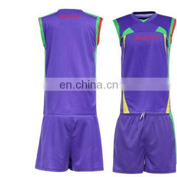 2016 customized colorful sleeveless volleyball