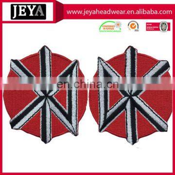 Embroidery Linellae on the Circle Patches Special Patches for Collar photo-3