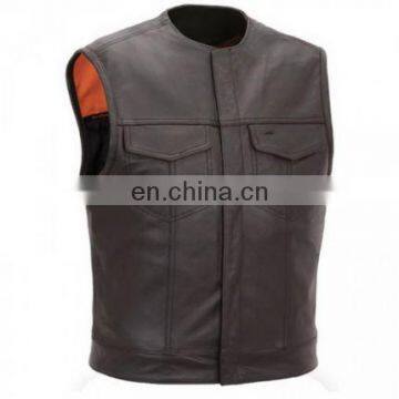 Leather Motorbike vest/Leather Motorcycle Vest/Racing Leather Vest