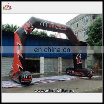 Best Quality inflatable black sport race entrance custom logo arch event printing archway gate