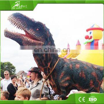 KAWAH China Manufacture Amusement Park Realistic Guy Riding Dinosaur Costume photo-5