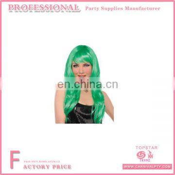 Long Hair Full lace Wigs IR492 Green Irish Dancing Wigs Free Inspection For Party Decoration