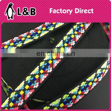 wholesale custom ribbon 2017 thick colorful flower embroidered trims ribbon jacquard yard