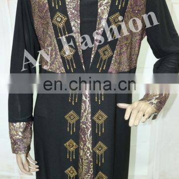 New Style Fashionable Front Open Abaya Women Kimono With Lace Trim Fashion Design Lace Abaya photo-5