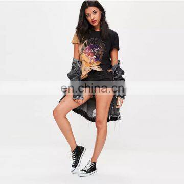 2017 High Quality Summer New Fashion Women T Shirt Ladies Printed Tee Shirt