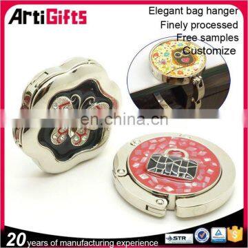 Wholesale Heart Shape Folding Bag Hook for Table Desk Bag Hook photo-3