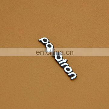 Fashion engraved logo die cutting metal logo