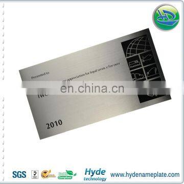 STRONG Quality Engraved Stainless Plate