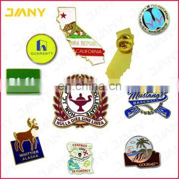 Custom Sliver Plated Metal Soft Enamel Baltic Tours Lapel Pin With Safety Pin photo-6