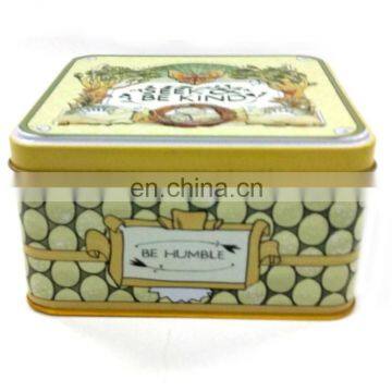 Eco-friendly cheap price small size biscuit metal tin box