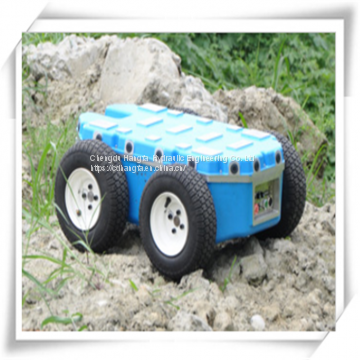 Aluminum Alloy Molding Whole Shapes Inflatable Rubber Wheel Robot Platform photo-3