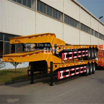 Good Price 3 Axle Wide Load Low Bed Trailer for Oversize Machinery Haulage Low Loader Trailer photo-2