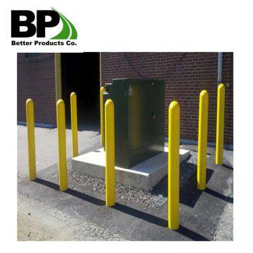 Steel bollards for crowd control barriers with top performance