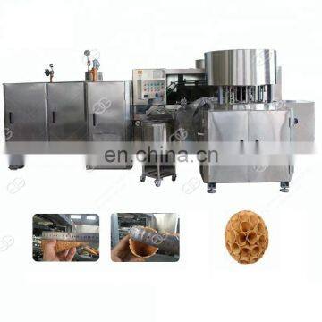 Commercial Electric Automatic Rolled Waffle Sugar Gelato Cone Baking Production Line Making Ice Cream Cone Machine For Sale