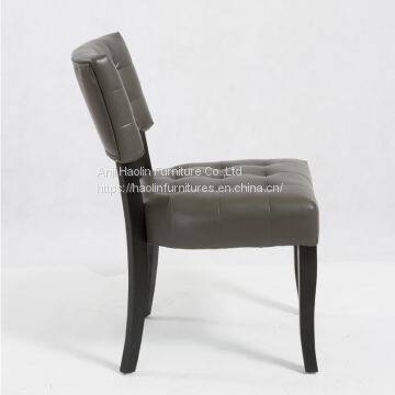 Oversized Solid Wood Dining Chair With PU Leather photo-4