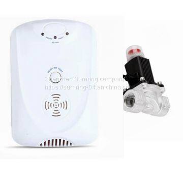 Factory Price lpg natural gas alarm detector of Semiconductor sensor with solenoid valve