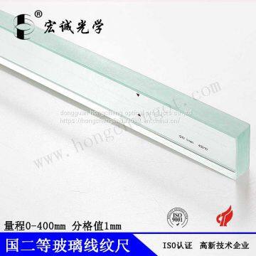 0-400mm national grade  optical standard glass scale glass ruler measuring ruler standard glass ruler glass scale  micrometer can customized