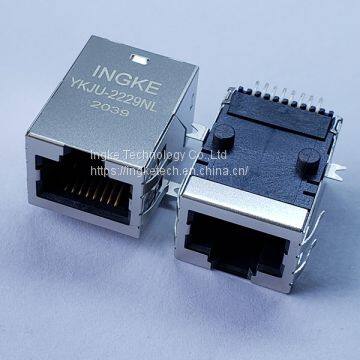 INGKE YKJU-2229NL Direct Substitute 7498011002 1 Port 100 Base-T Surface Mount RJ45 Modular Jacks Magnetics