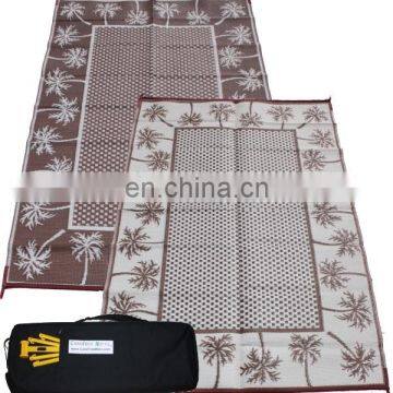 Patio Rug Caravan Mat 100% Polypropylene Tubing Weave With Polyester Binding photo-6
