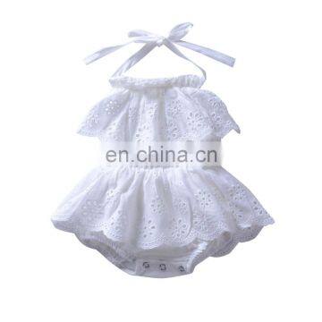 Girl Toddler Baby Ruffle lace gallus Romper Clothes Romper