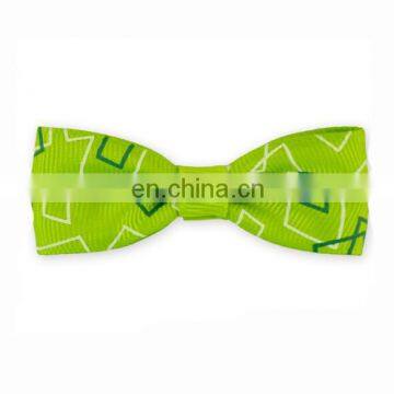 Stylish St Patrick's Day Green Baby Girls Hair Accessories Ribbon New Years Hair Bows Princess Hair Bow photo-3