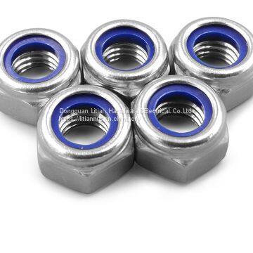 The High Quality DIN982 Stainless Steel Self Lock Nut Nylon Clinching M5 Press Hex Nylock Bolts Nuts photo-5