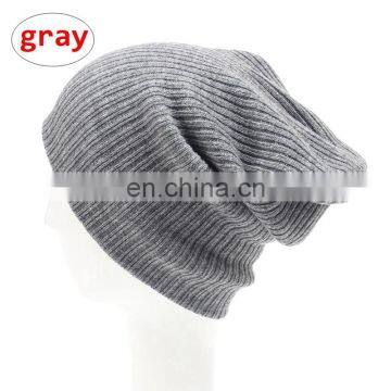 Adult Solid color Hats Men Women Crochet Beanies Autumn Winter Knitted Warm Caps 7colors